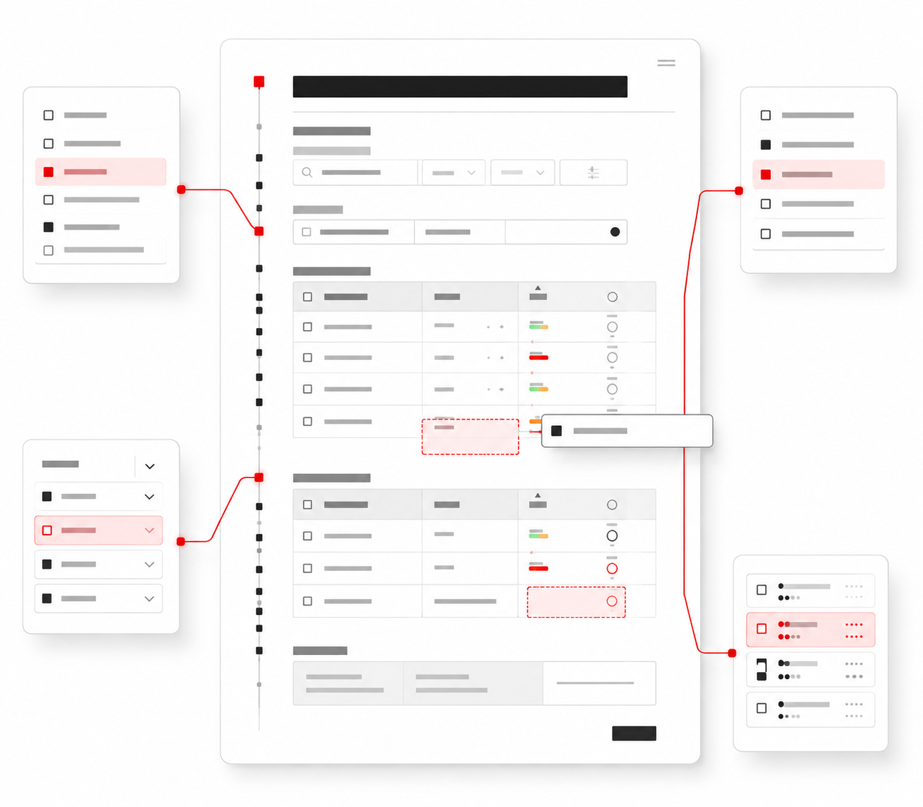 Connected Interface Workflow Mockup