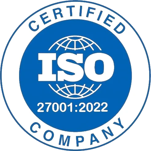 iso 27001 2022 certified company badge 1
