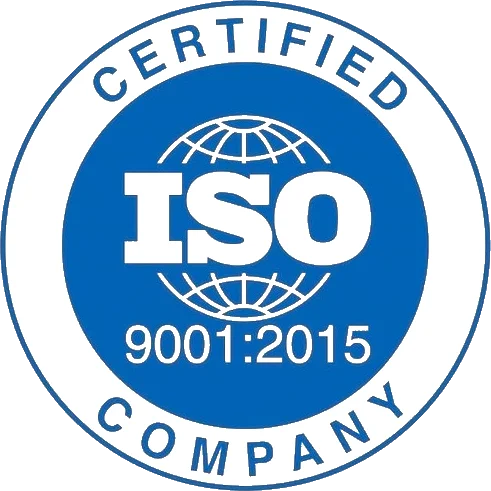 iso 9001 2015 certified company badge 1